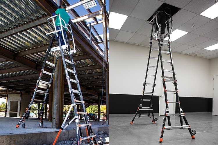 Safety Cage Platform Ladder