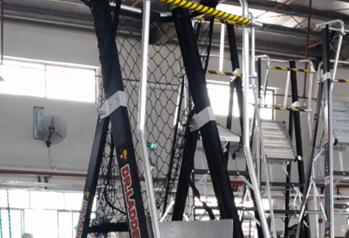 Installation for Fiberglass Platform Ladder