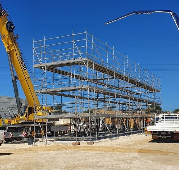 Aluminum alloy scaffold used for subway maintenance