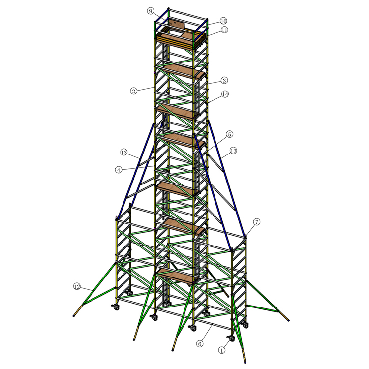 Aluminum frame, short for aluminum scaffold