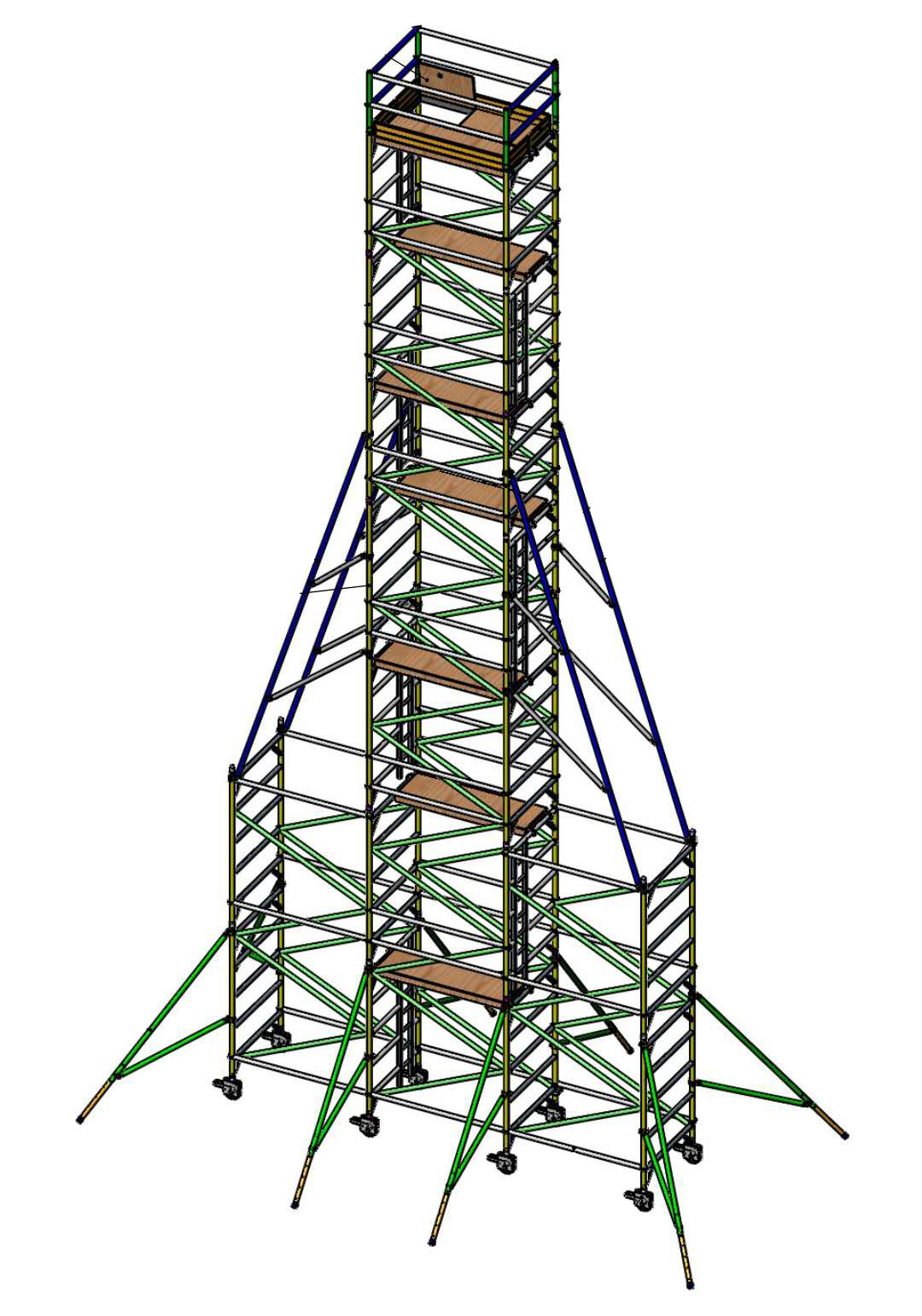 18-meter aluminum scaffolding​
