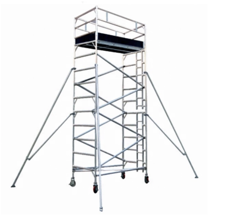 Dr. Ladder’s single-width and double-width mobile aluminum scaffolding