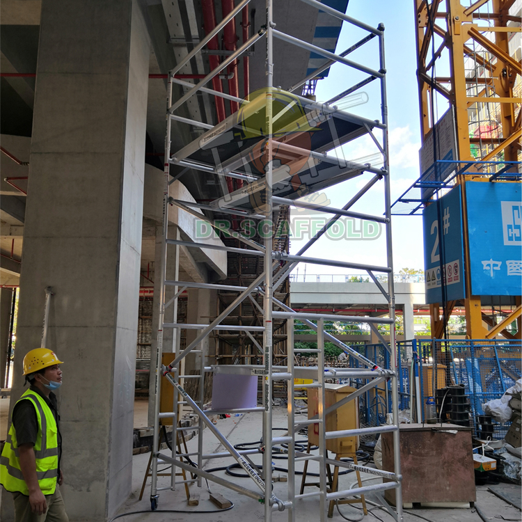 Aluminium alloy scaffold design