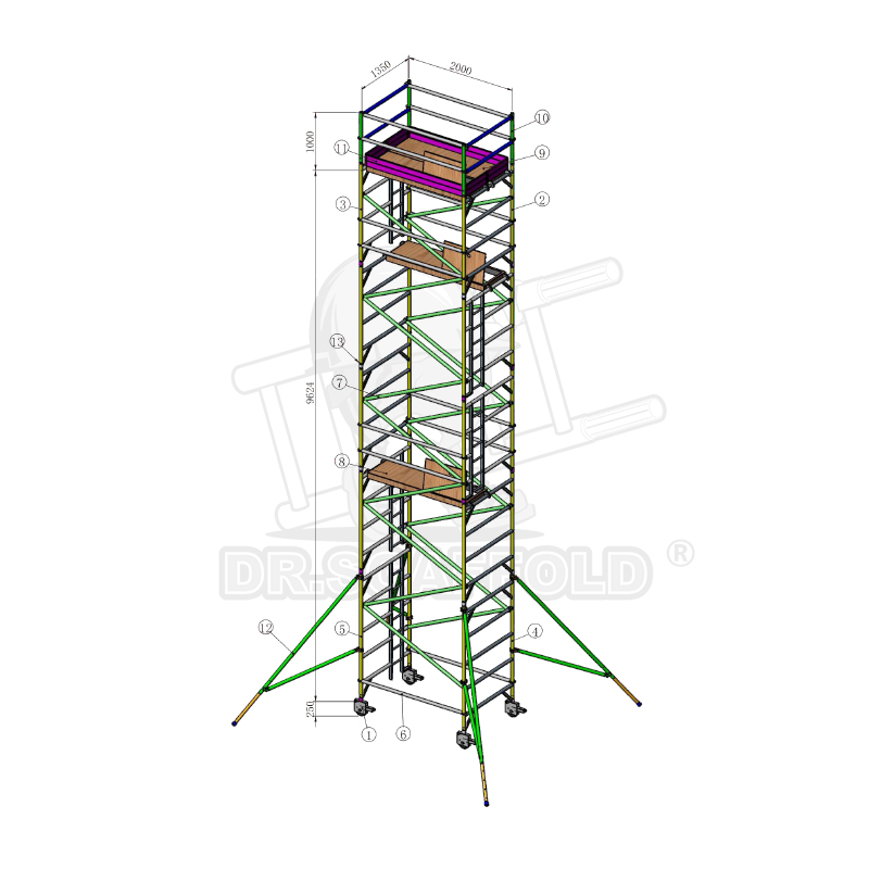 T6-6061 aluminum alloy scaffold advantage