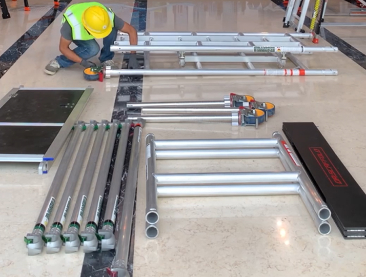The quality and size of aluminum alloy scaffolding mobile platform