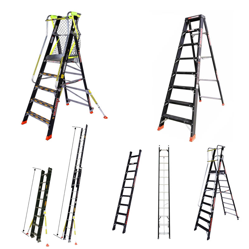 Insulation ladder EN61478-2002,insulated herringbone ladder