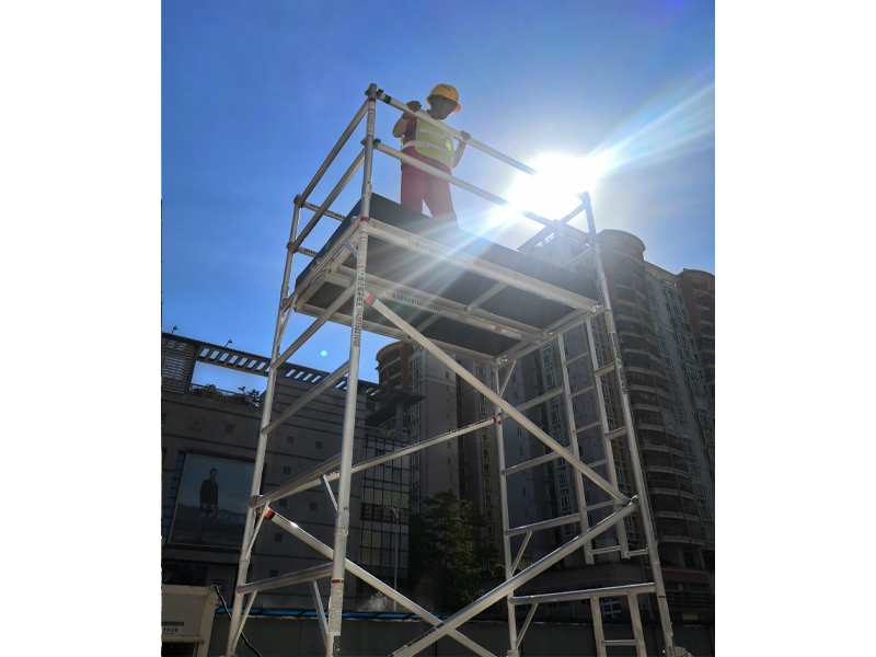 Dr. Ladder aluminum scaffolding complies with industry standards and certifications