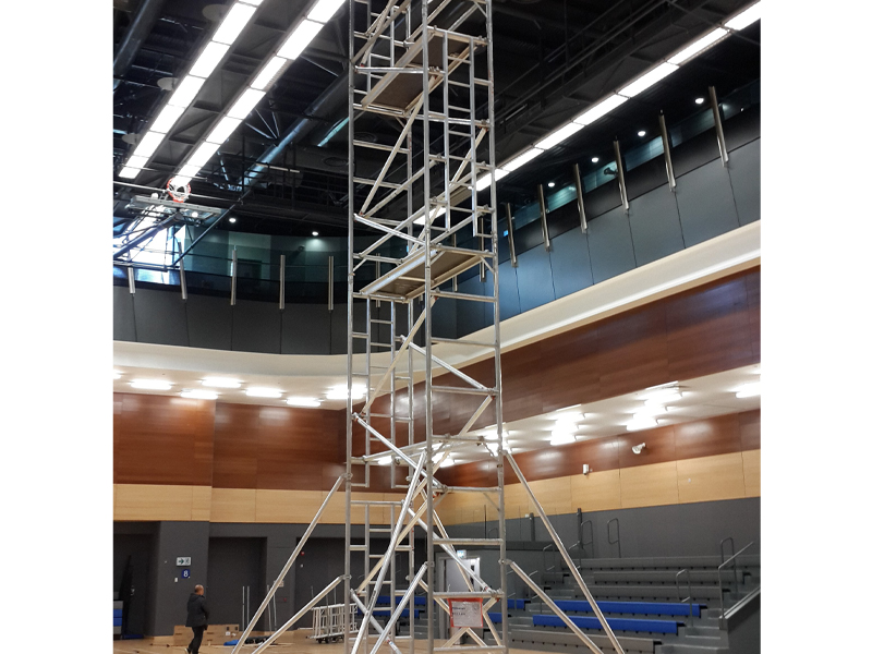 Process and use of aluminum alloy scaffolding